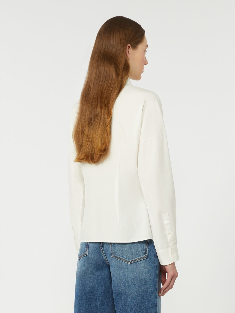 camisa oxford de algodón - blanca