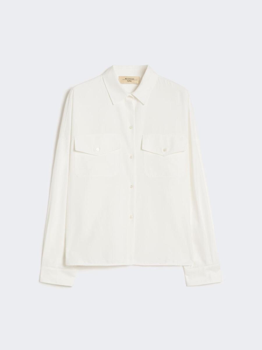 camisa oxford de algodón - blanca