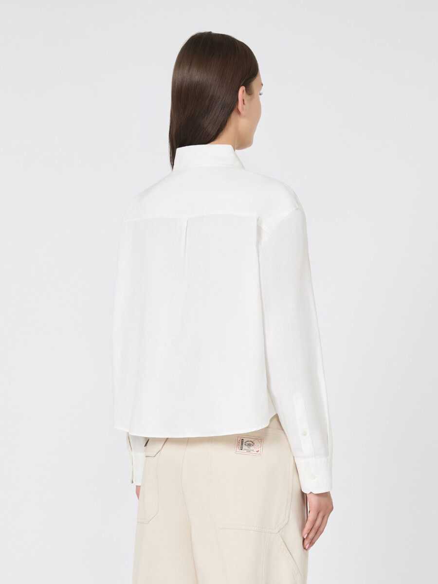 camisa oxford de algodón - blanca