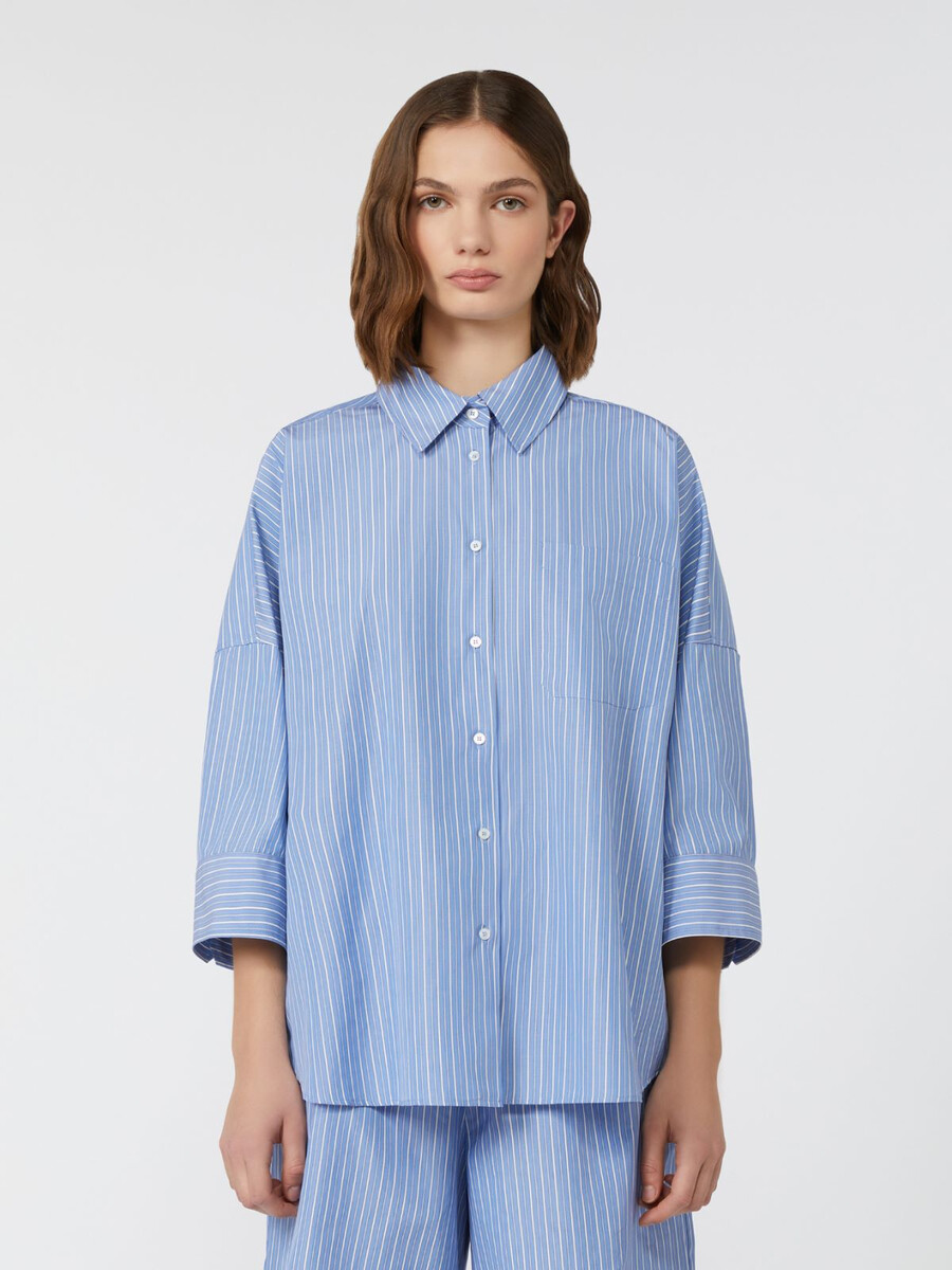 camisa oversize de popelina - avio