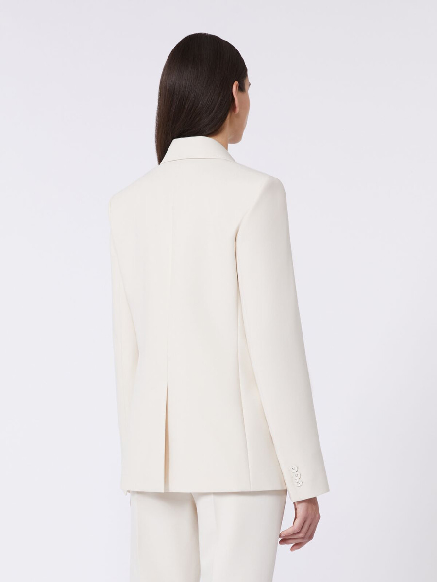 blazer de lona mezcla de viscosa - marfil