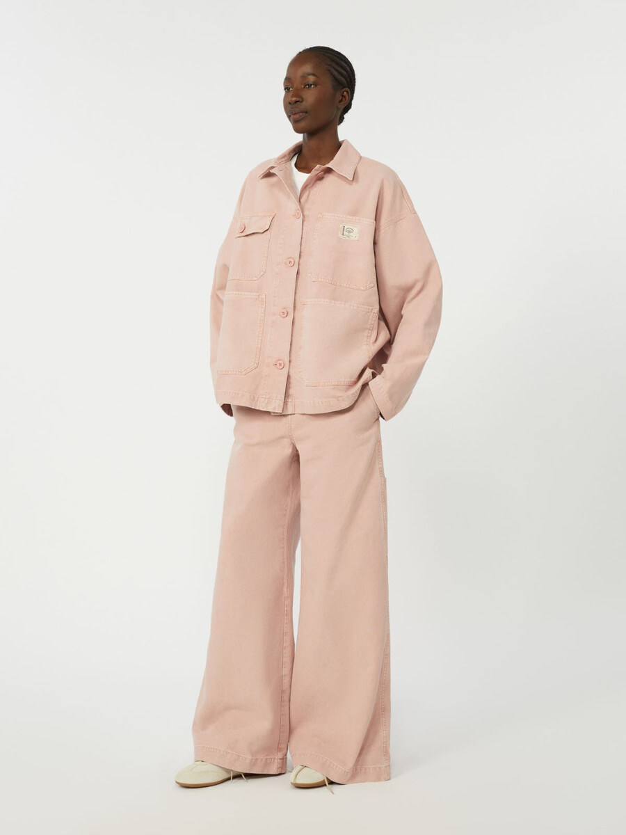 chaqueta de trabajo de lona de algodón - rosa