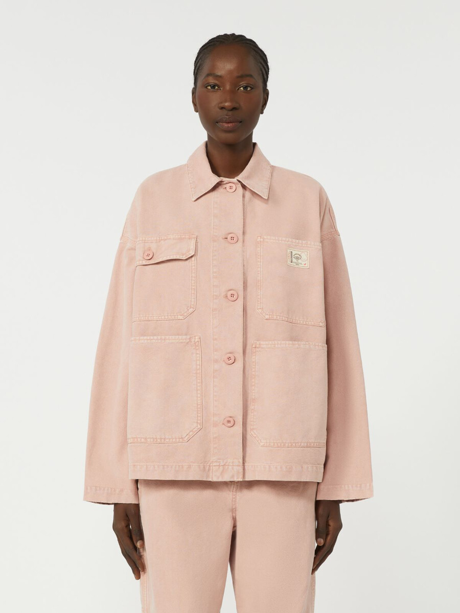 chaqueta de trabajo de lona de algodón - rosa