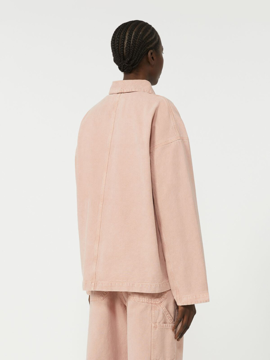 chaqueta de trabajo de lona de algodón - rosa