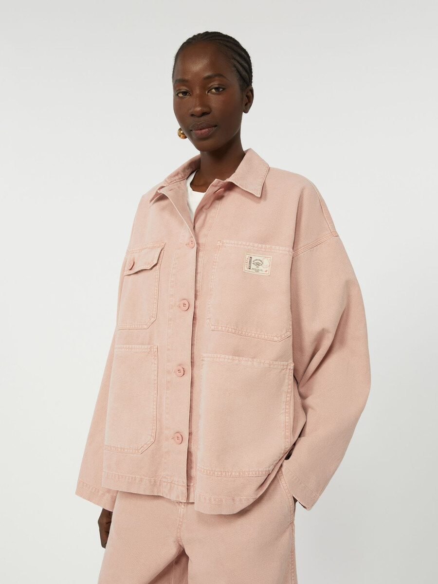 chaqueta de trabajo de lona de algodón - rosa
