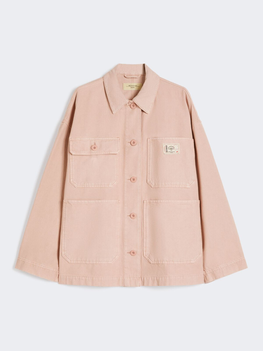 chaqueta de trabajo de lona de algodón - rosa