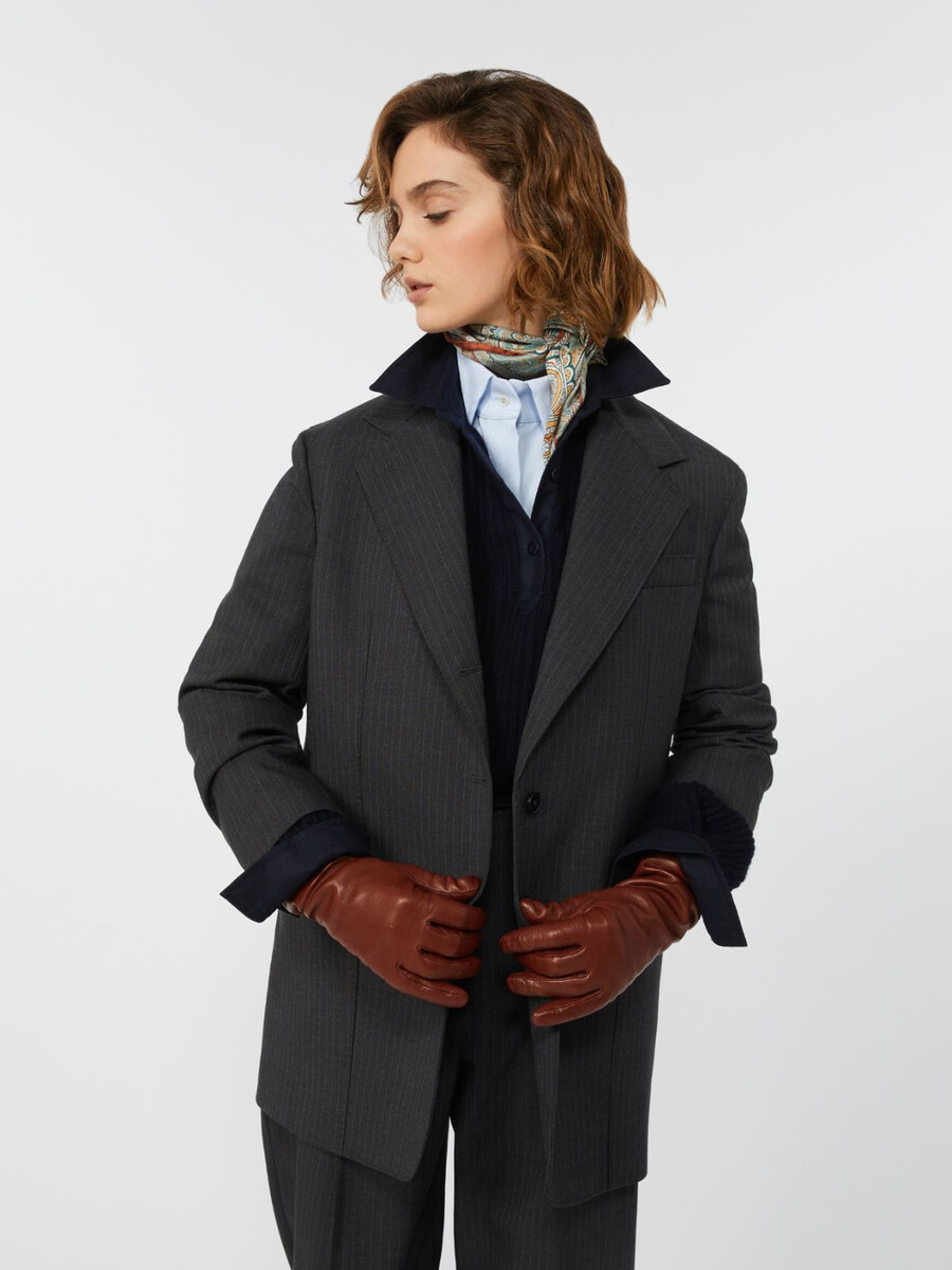 blazer de lana - gris oscuro