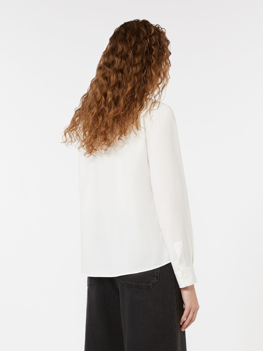 camisa oxford de algodón - blanca