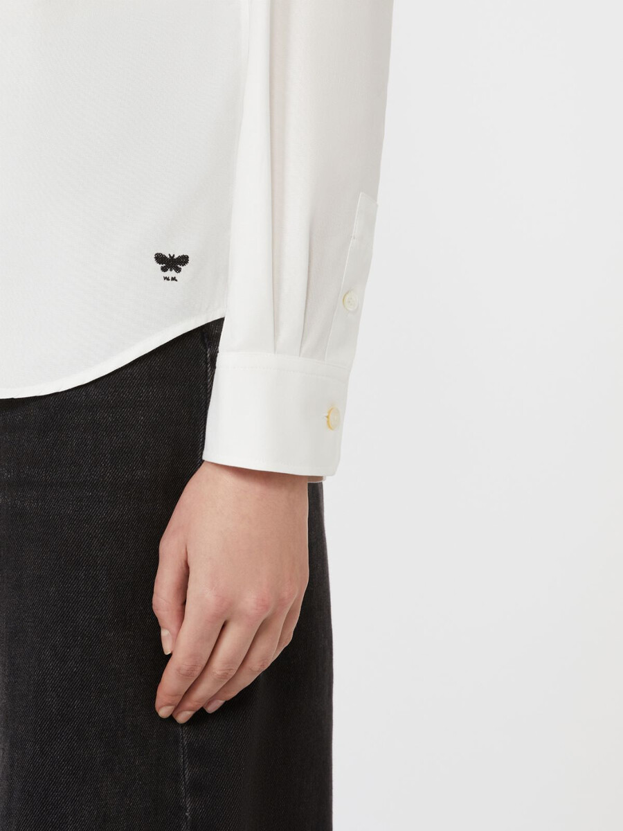 camisa oxford de algodón - blanca