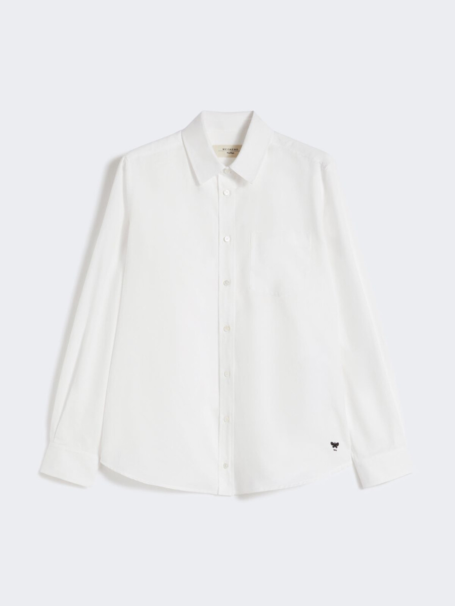 camisa oxford de algodón - blanca