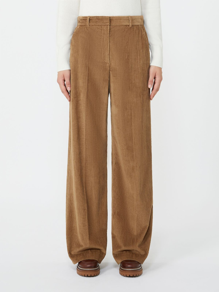 pantalón ancho de pana - marrÓn avellana
