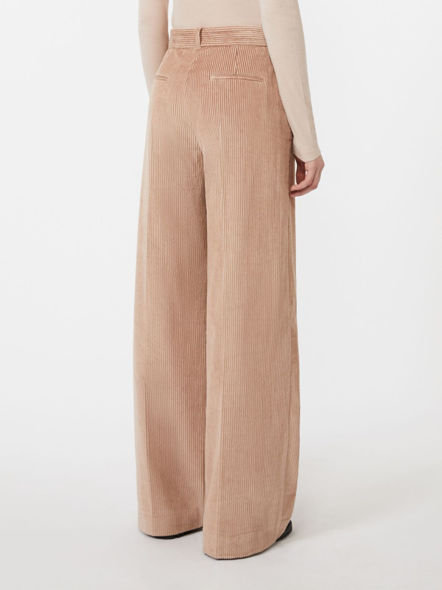 pantalones anchos de pana - antique rose