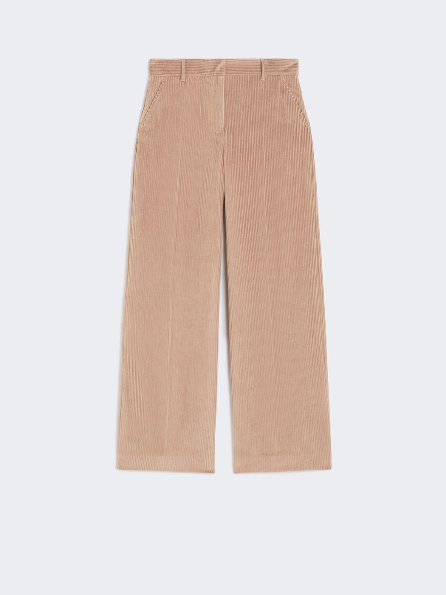 pantalones anchos de pana - antique rose