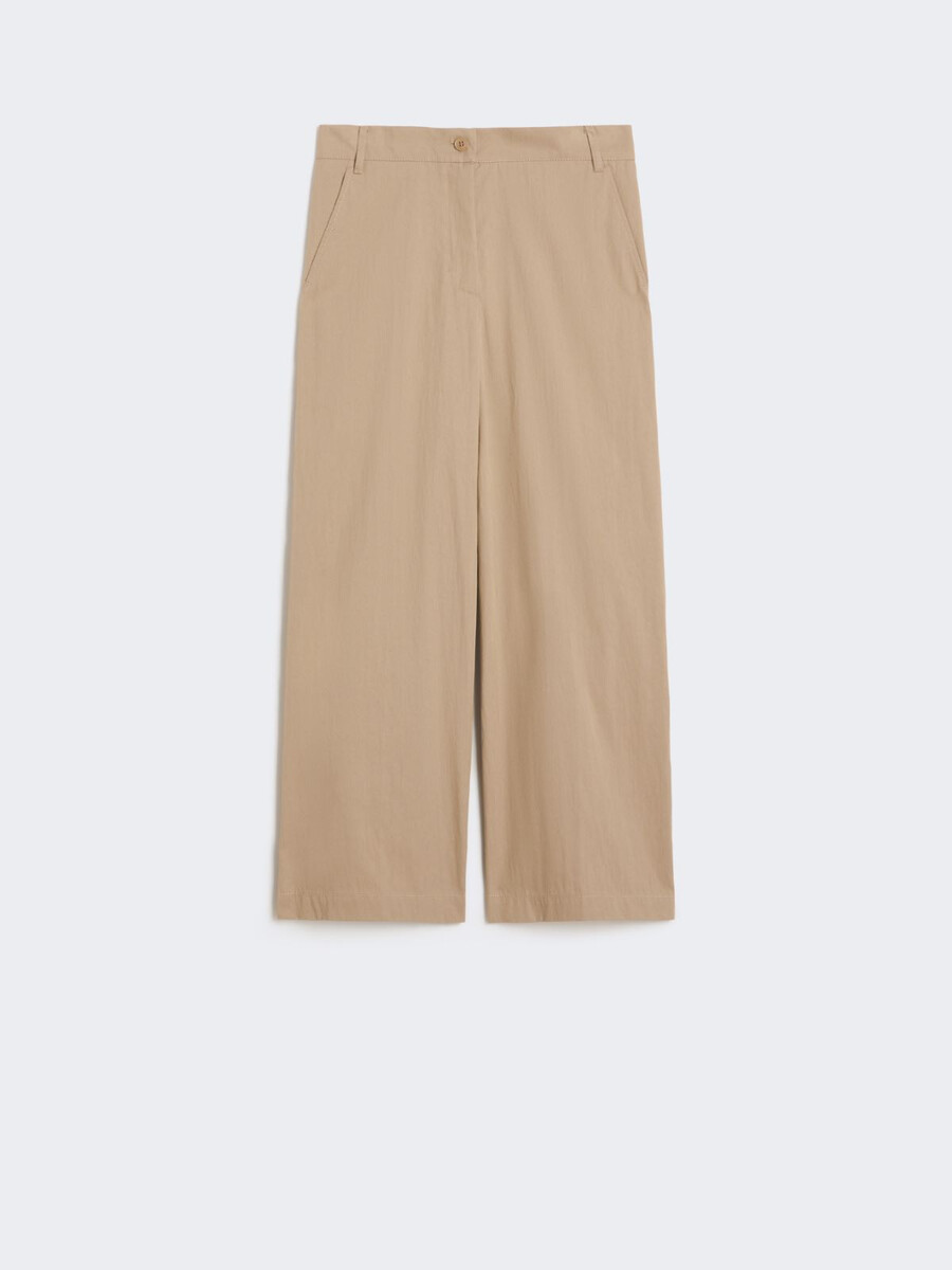 pantalón de gabardina lavada - marrÓn avellana