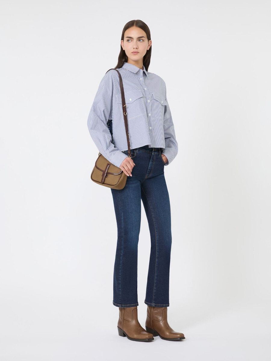 vaqueros de mezclilla slim fit - azul marino