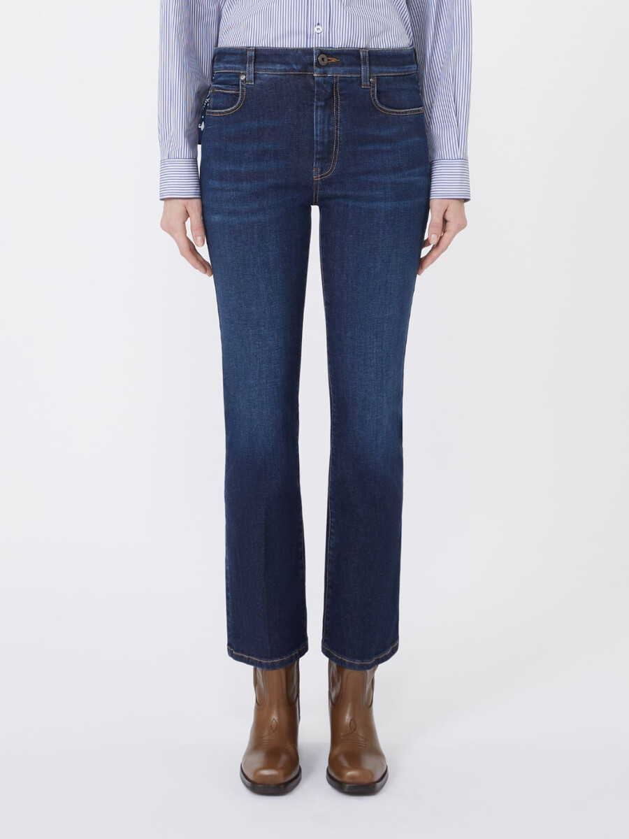 vaqueros de mezclilla slim fit - azul marino