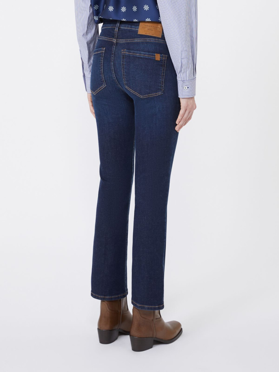 vaqueros de mezclilla slim fit - azul marino