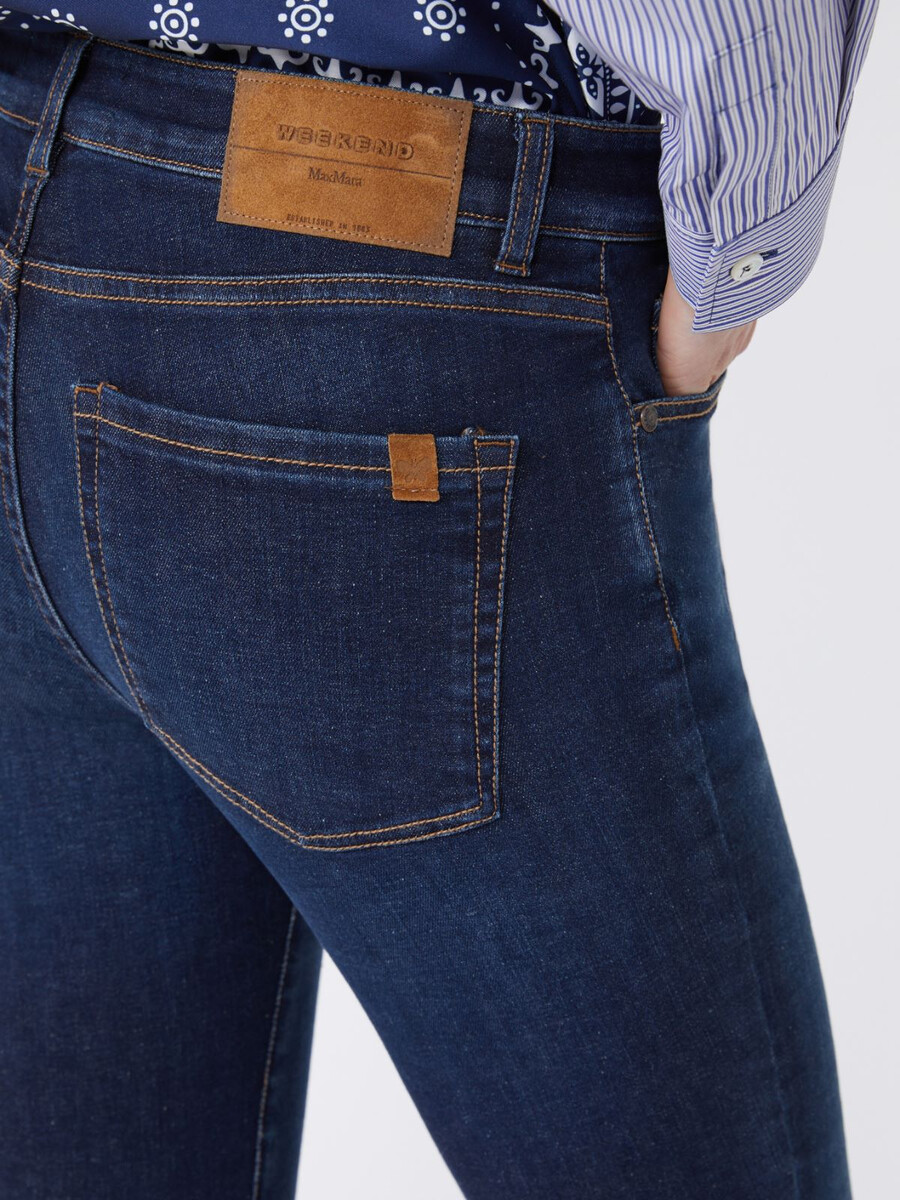 vaqueros de mezclilla slim fit - azul marino