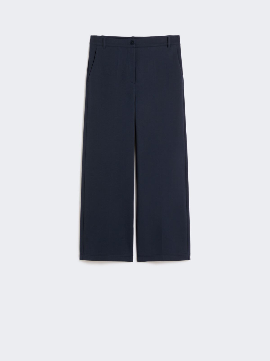 pantalón de jersey de doble cara - azul marino