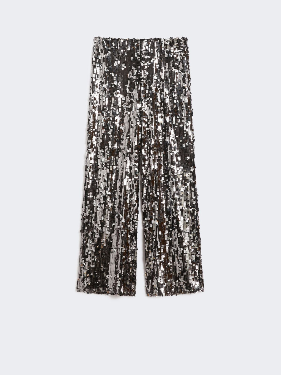 pantalón de tul y lentejuelas - negro
